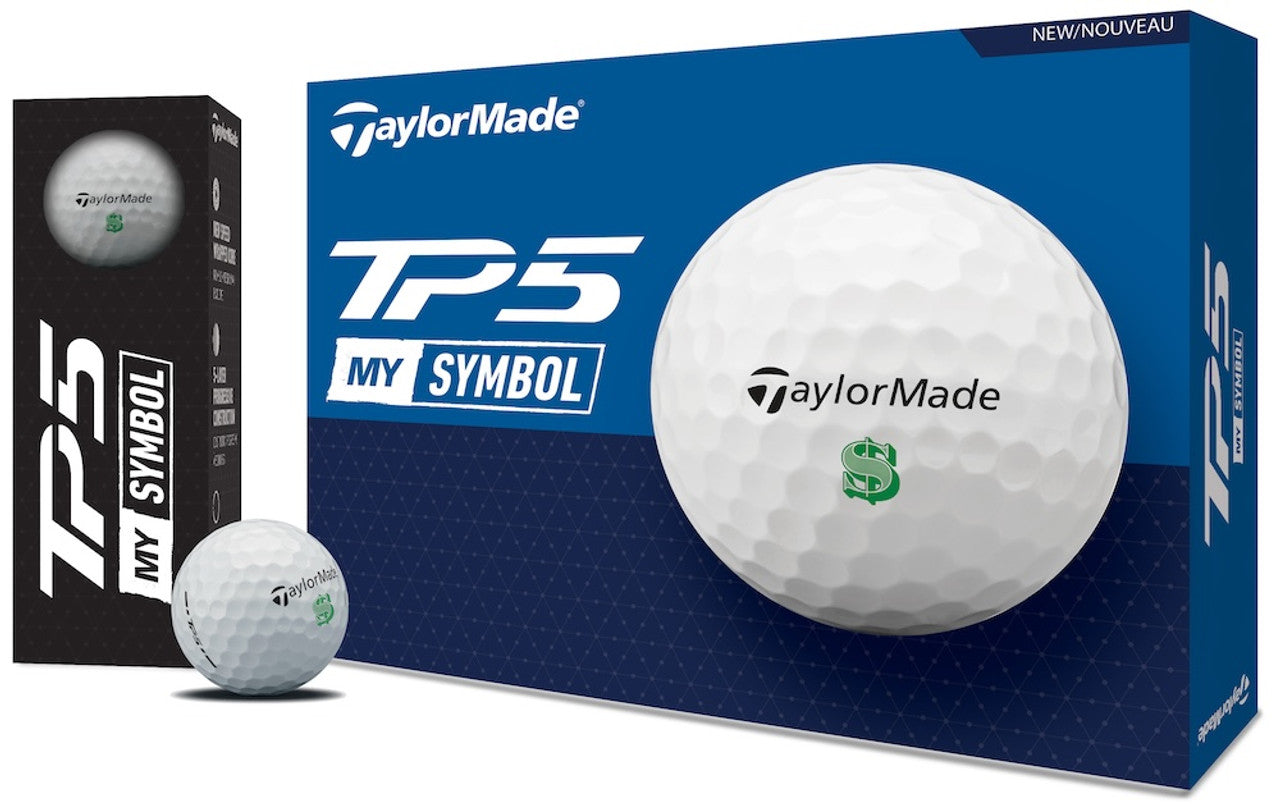 TAYLORMADE - PELOTA TP5 2024 3PK MY SYMBOL DOLLAR