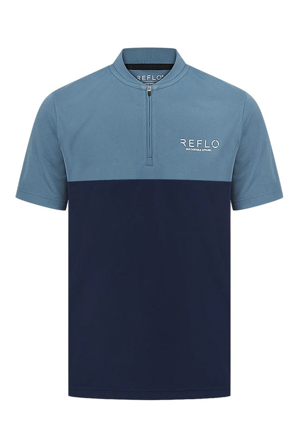 Reflo -Polo Hombre Tobol Azul con Negro