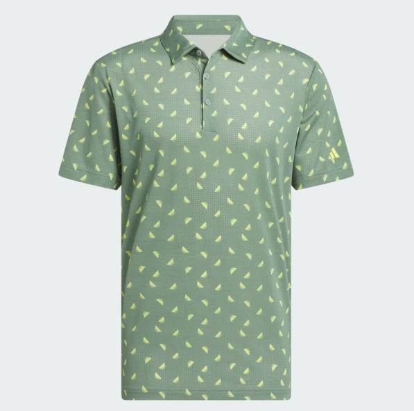 ADIDAS ULTIMATE PT MESH POLO Silver Green / Pure Sulfur