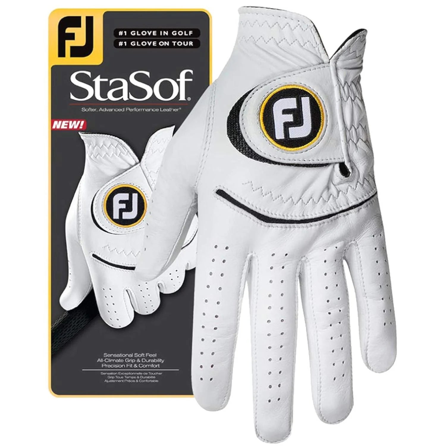 FootJoy - Guante Stasof Blanco Mujer