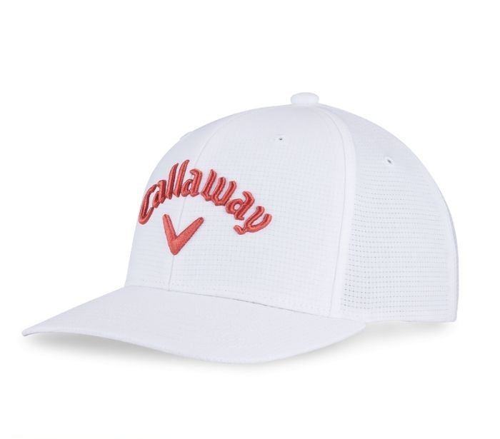 Callaway Gorra Blanca Performance Pro 24 Rosa