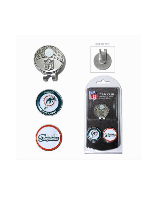 NFL Hat Clips-Con Marca Metalica-Miami Dolphins