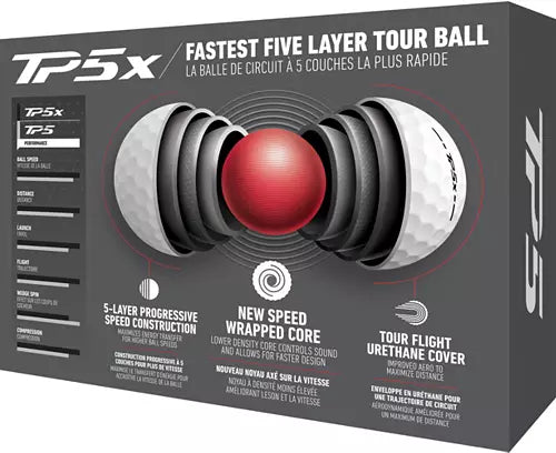 TAYLORMADE - PELOTA TP5x 2024 3PK MY SYMBOL TREBOL