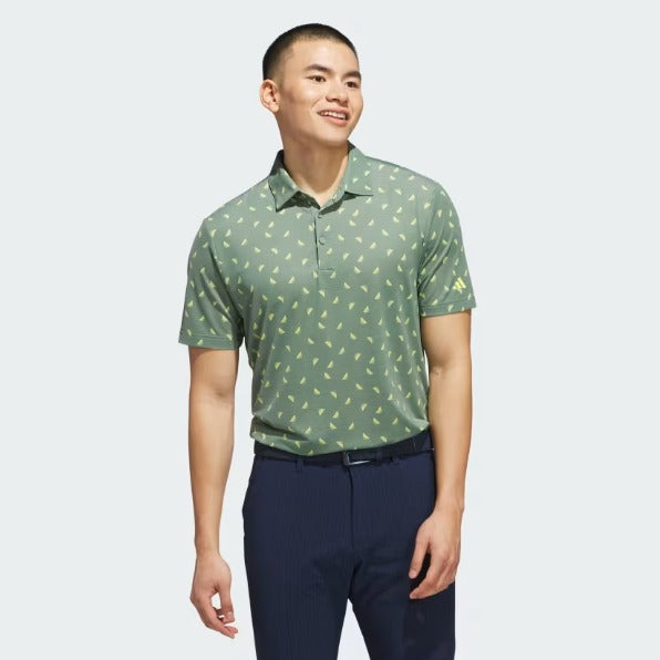 ADIDAS ULTIMATE PT MESH POLO Silver Green / Pure Sulfur