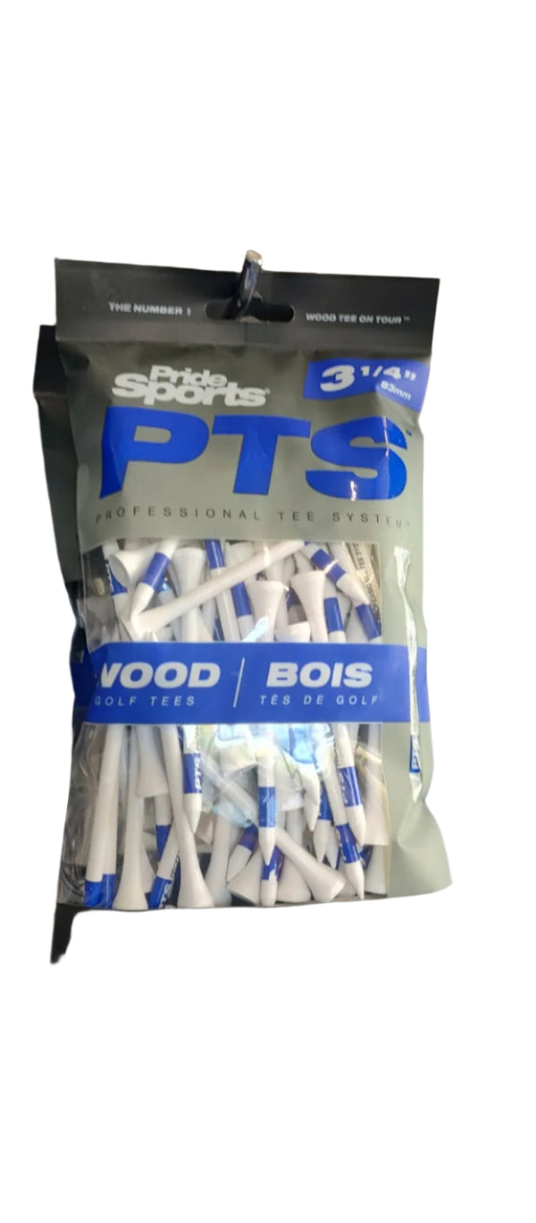 Pride PTS - TEES BLANCOS 3 1/4'' 75 PK