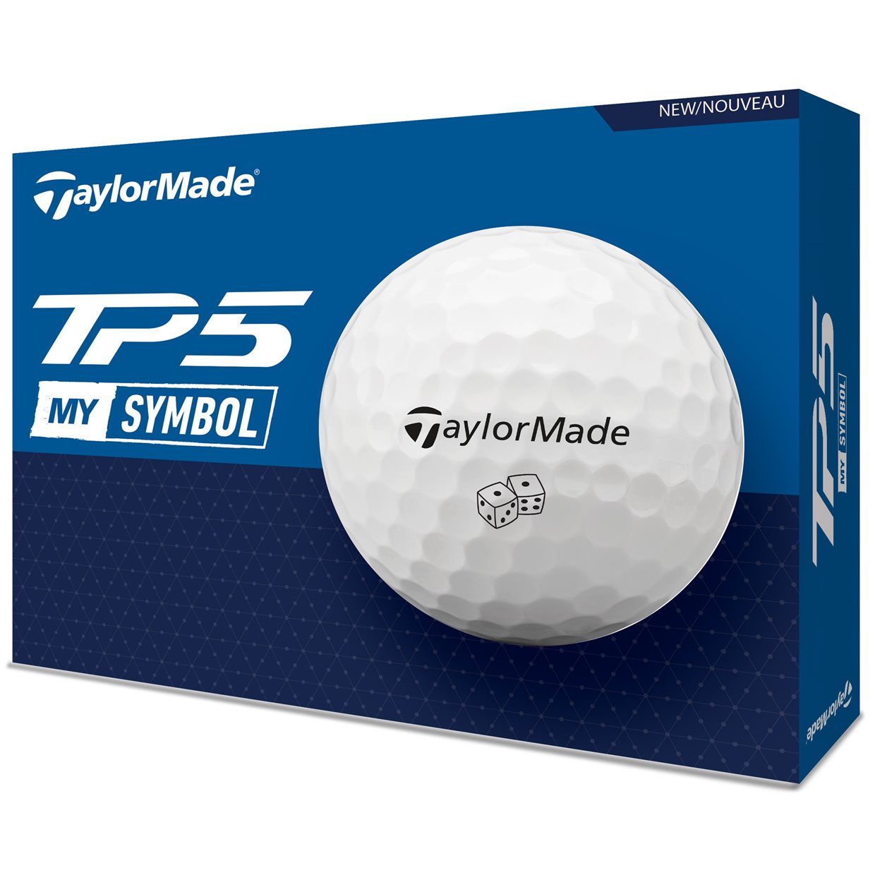 TAYLORMADE - PELOTA TP5 2024 3PK MY SYMBOL DADOS