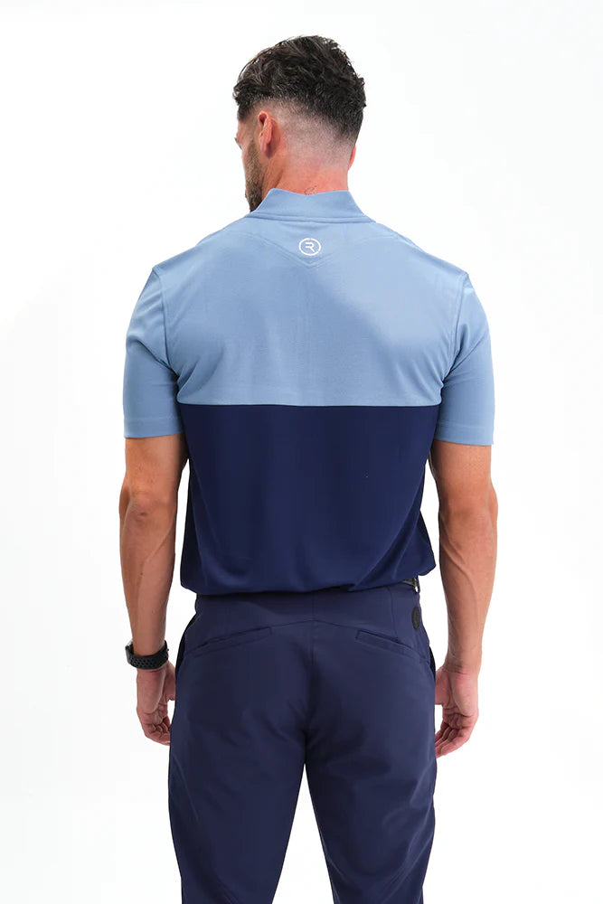 Reflo -Polo Hombre Tobol Azul con Negro