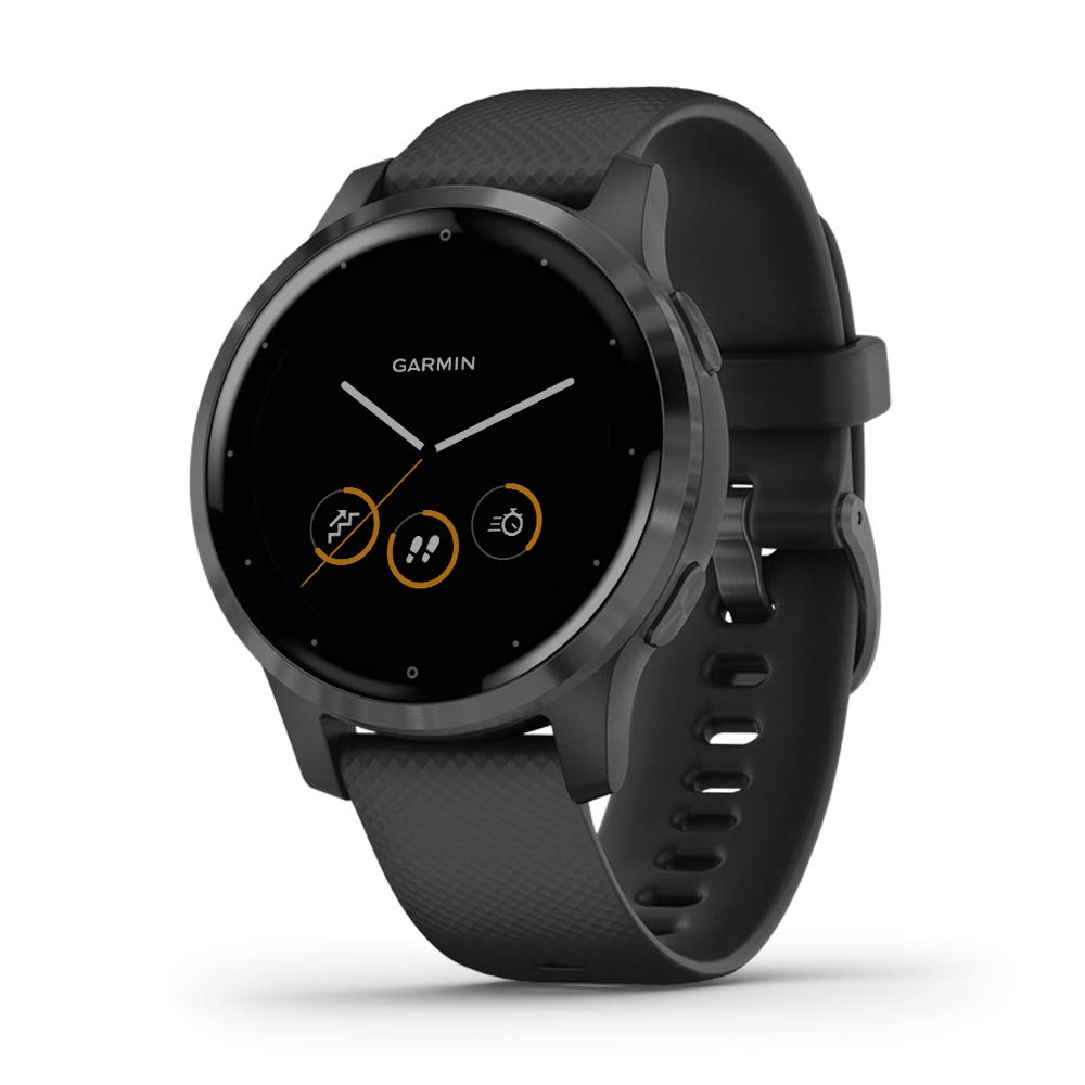 Garmin - Vivoactive 4S, GPS, Wi-Fi, Black/Slate, WW