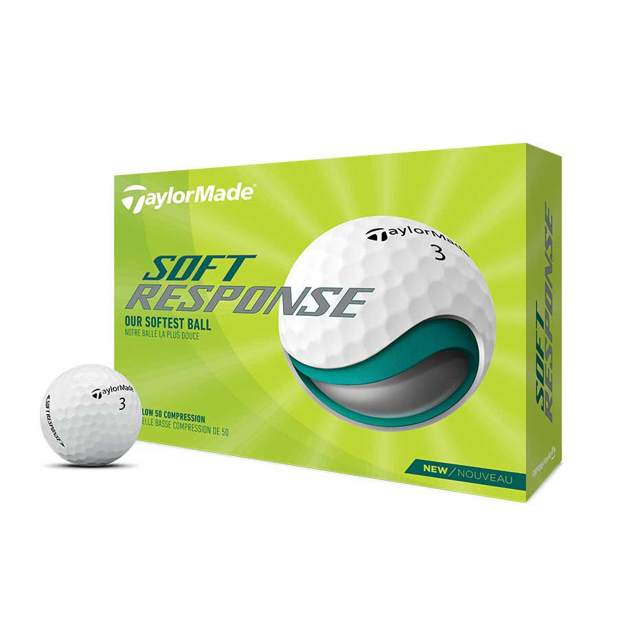 TaylorMade - Pelota Soft Response Blanca 3PK