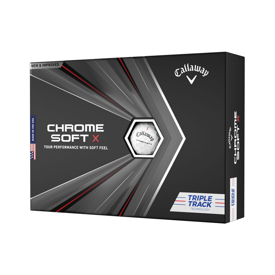 CALLAWAY - PELOTA CHROME SOFT X TRIPLE TRACK 3PK