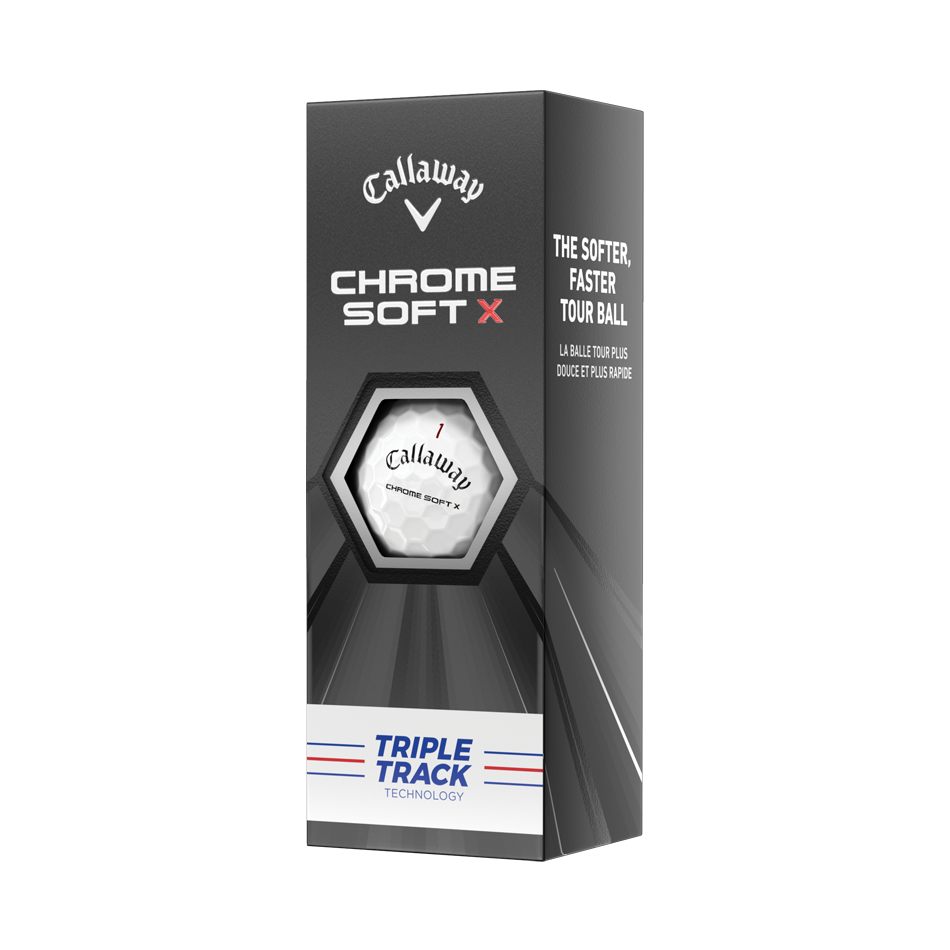 CALLAWAY - PELOTA CHROME SOFT X TRIPLE TRACK 3PK